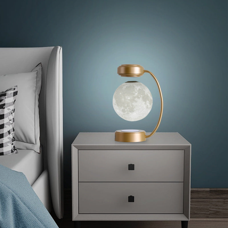 Levitating 3D Moonlight – Elegance in Suspension